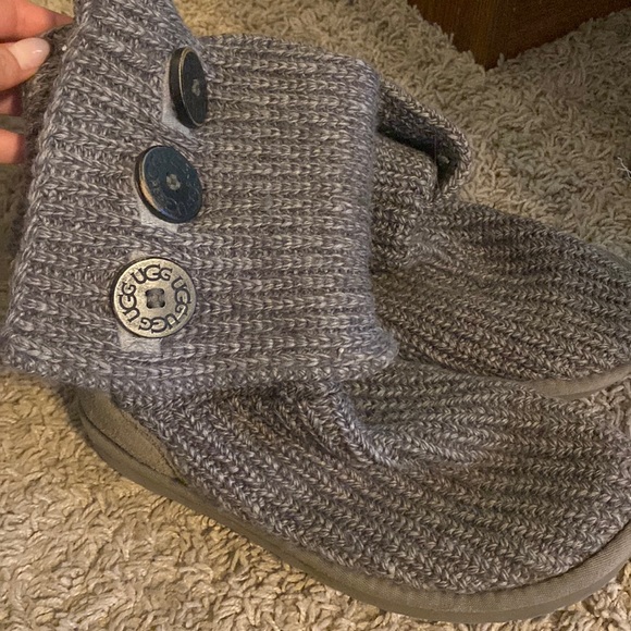 sweater knit button ugg boots - Picture 2 of 7